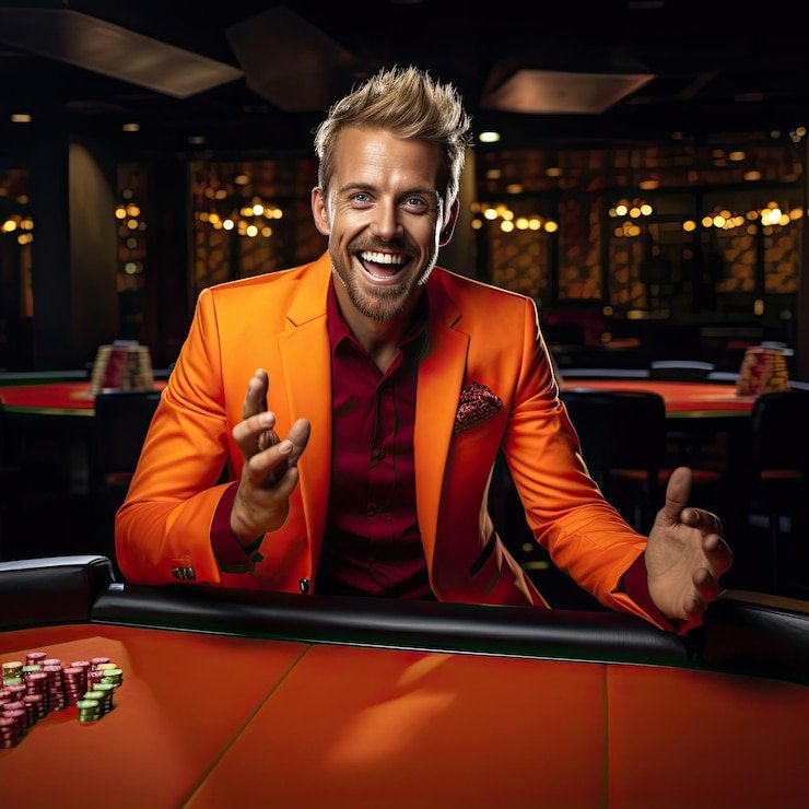 Dealer kasino langsung sedang mengoperasikan permainan taruhan secara live